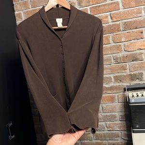 Size M |  J • Jill |  brown | cardigan | sweater